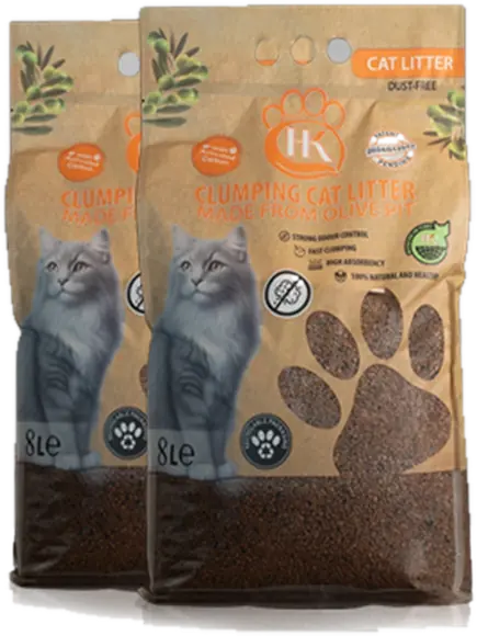 HK Cat Litter zeytin çekirdeği kedi kumu paketi